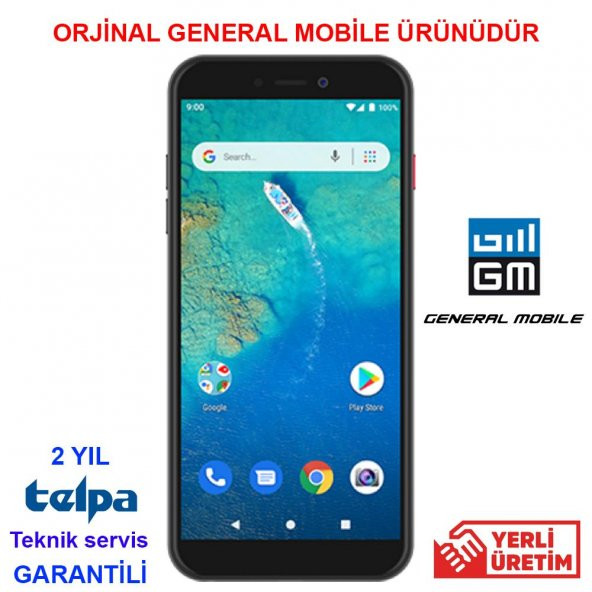General Mobile GM 9 Go 16 GB | 1GB Ram | Uzay Grisi (General Mobile Garantili)