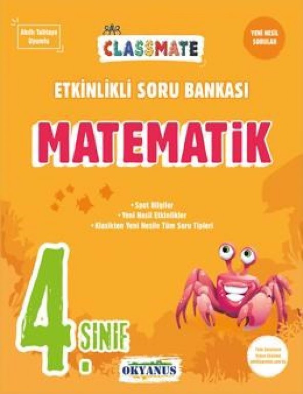 4. Sınıf Classmate Matematik Soru Bankası Okyanus Yayınları