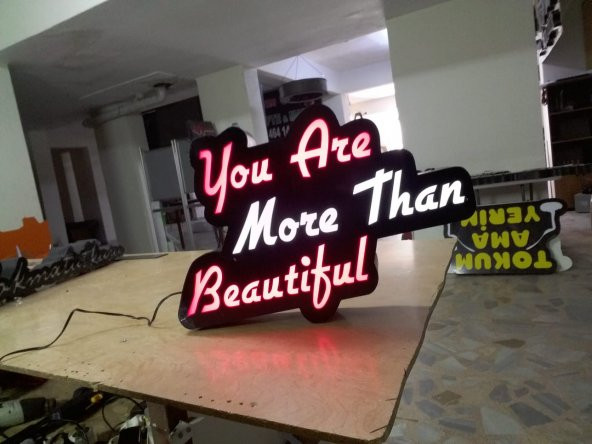 Lokma Yazıları Tabela 3D Led Neon Etkili Işıklı Tabela Kutu Harf Depo Reklam Tabela Kartal İstanbul - Resim 2