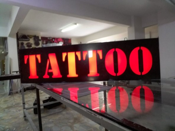 Tattoo Dövme Tabelası 3D Led Neon Etkili Işıklı Tabela Kutu Harf - 2