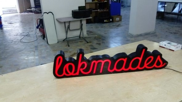 Lokmades Lokmacı Tabelası 3D Led Neon Etkili Işıklı Tabela Kutu Harf Depo Reklam İstanbul Şişli Şile - Resim 2
