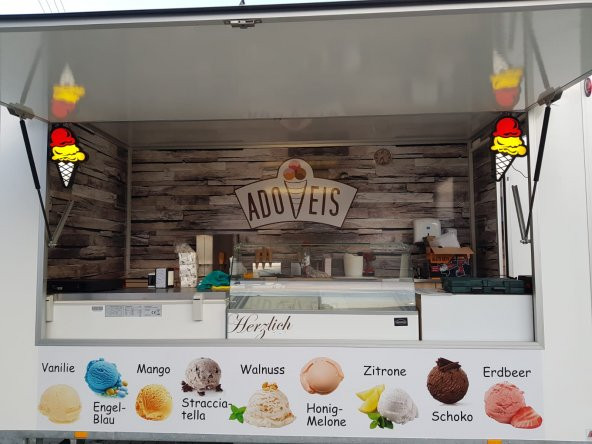 Dondurma İce Cream Adoveis Tabelası 3D Led Neon Etkili Işıklı Tabela Depo Reklam İstanbul Kartal ürün görseli