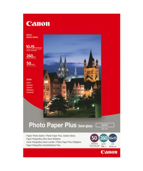 Canon Photo Paper SG-201 Semi Gloss 10X15 50 sheets 1686B015