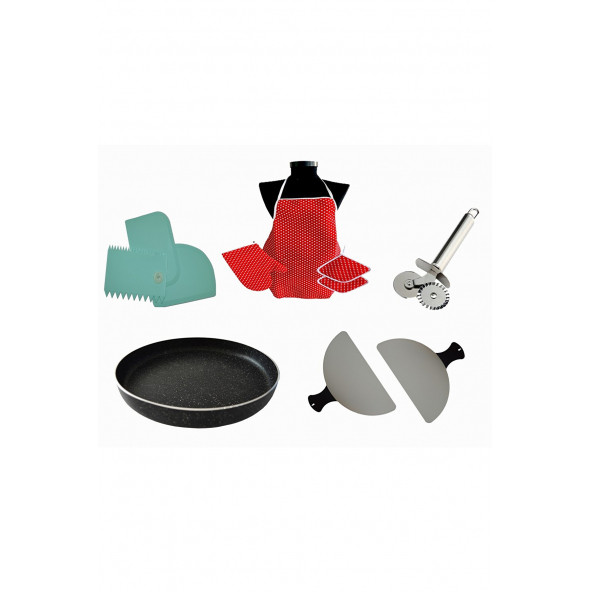 Erato Taşfırınım Doğal Taş Tabanlı Pizza Makinesi Taş Fırın Seti Hediyeli - ANTRASİT - 4