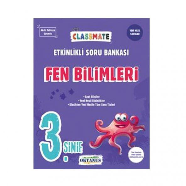 Okyanus Yayın 3 Sınıf Türkçe Matematik Fen Soru Bankası Set 2021 - 3