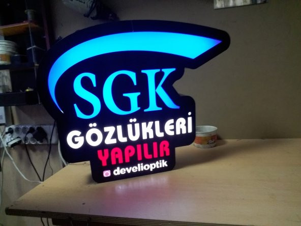 Develi Optik Tabelası 3D Led Neon Etkili Işıklı Tabela Kutu Harf Depo Reklam Tabela İstanbul Kartal ürün görseli 1