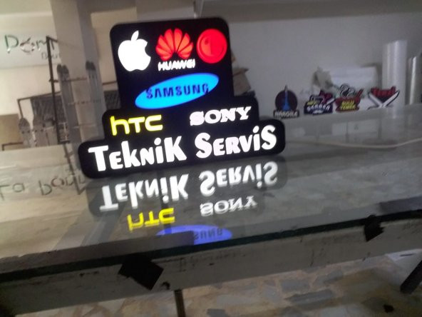Telefon Teknik ServisTabelası 3D Led Neon Etkili Işıklı Tabela Kutu Harf Depo Reklam Tabela Kartal ürün görseli