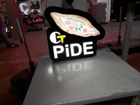 Pide Tabelasi 3D Led Neon Etkili Işıklı Tabela Kutu Harf Depo Reklam Tabela Kartal Atalar İstanbul ürün görseli