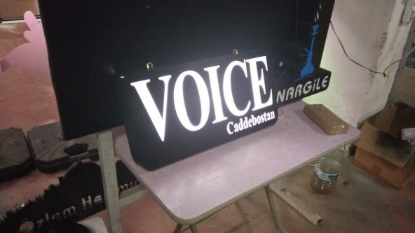 Voice Caddebostan Tabelası 3D Led Neon Etkili Işıklı En Ucuz Tabela Kutu Harf Depo Reklam - 2