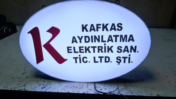 Kafkas Aydınlatma Şirketi Tabelası 3D Led Neon Etkili Işıklı En Ucuz Tabela Kutu Harf Depo Reklam - 2
