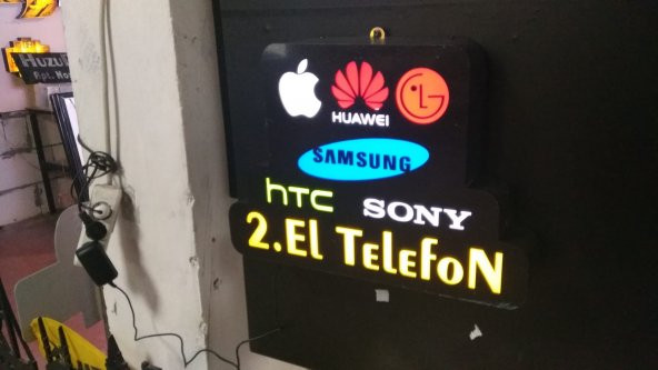 Lg Samsung 2.El Telefoncu Tabelası 3D Led Neon Etkili Işıklı En Ucuz Tabela Kutu Harf Depo Reklam - 2