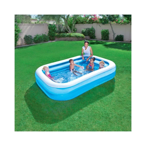 Bestway 12819 Şişme Havuz Jumbo 211X132X46 Cm - 3
