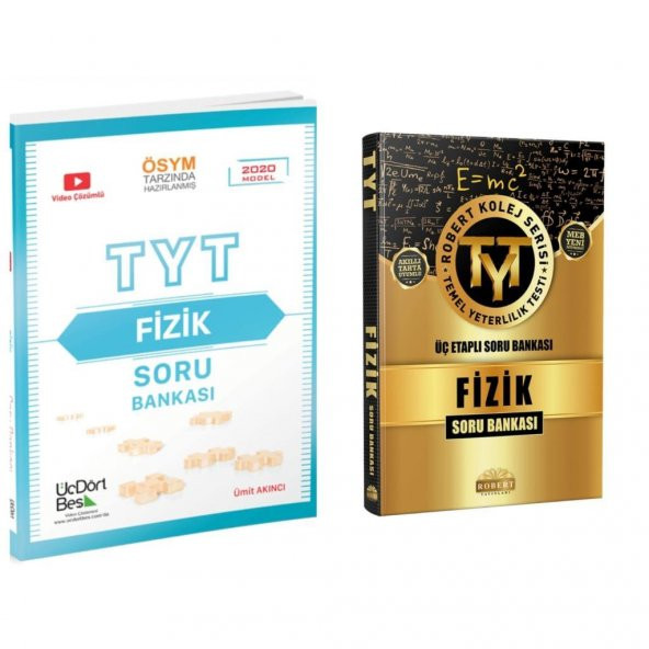 345 YAYINLARI TYT FİZİK + ROBERT YAYINLARI FİZİK - 1