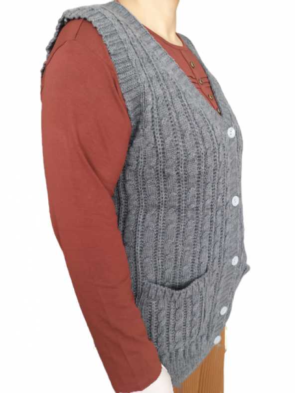 Pamirli Triko Yelek - 2