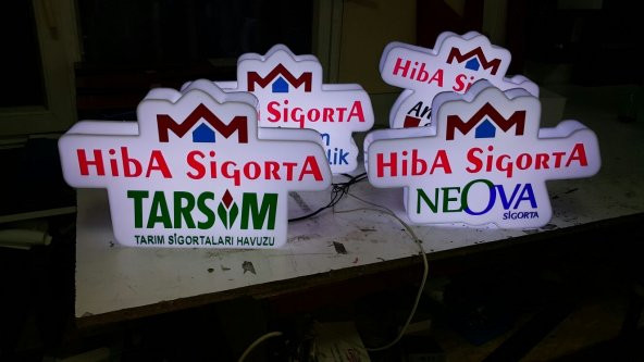 3D TABELA LED KAYAN YAZI PLESİKGLAS PLASTİK DEPO REKLAM ürün görseli