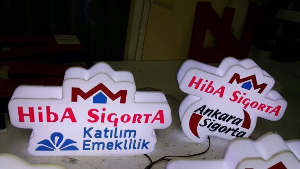 3D TABELA LED KAYAN YAZI PLESİKGLAS PLASTİK DEPO REKLAM - Resim 2