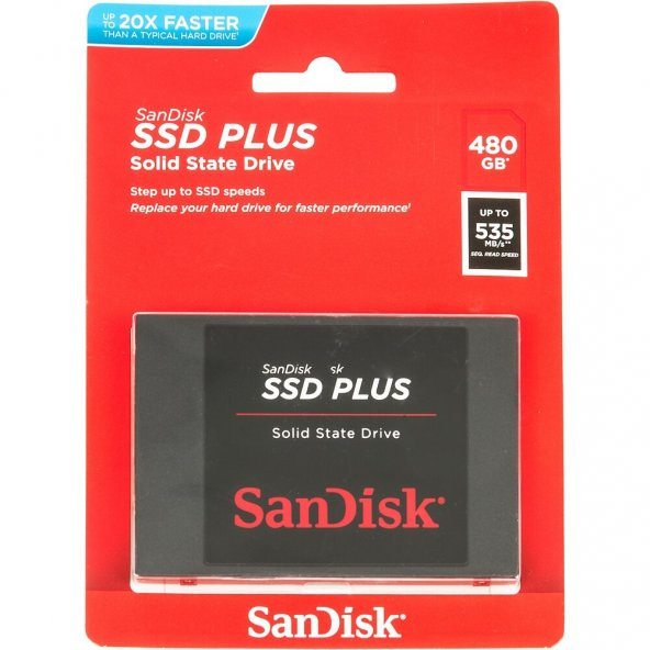 SanDisk 480 GB SSD Plus SDSSDA-480G-G26 2.5 - 2