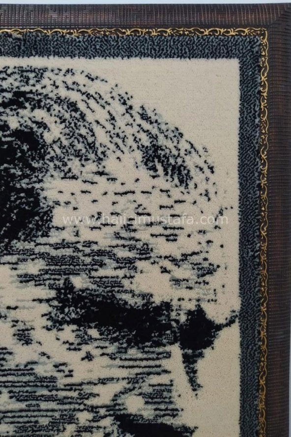 Saray Halı Çerçeveli Atatürk Halı Dokuma Posteri - 2