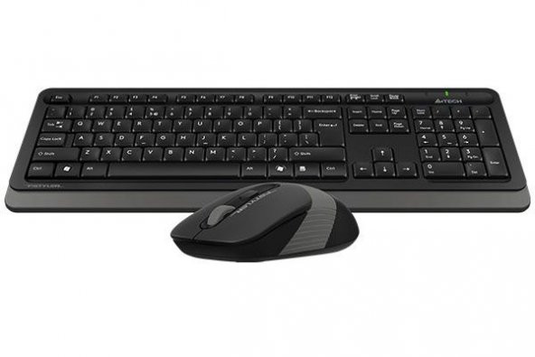 A4 TECH FG1010 K.SUZ QKLAVYE-MOUSE SET,SİYAH-GRİ - 2