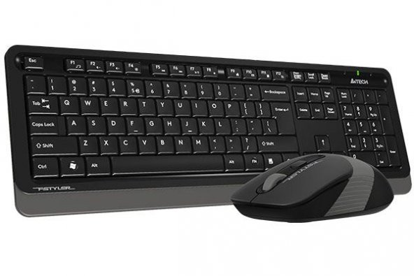 A4 TECH FG1010 K.SUZ QKLAVYE-MOUSE SET,SİYAH-GRİ - 3