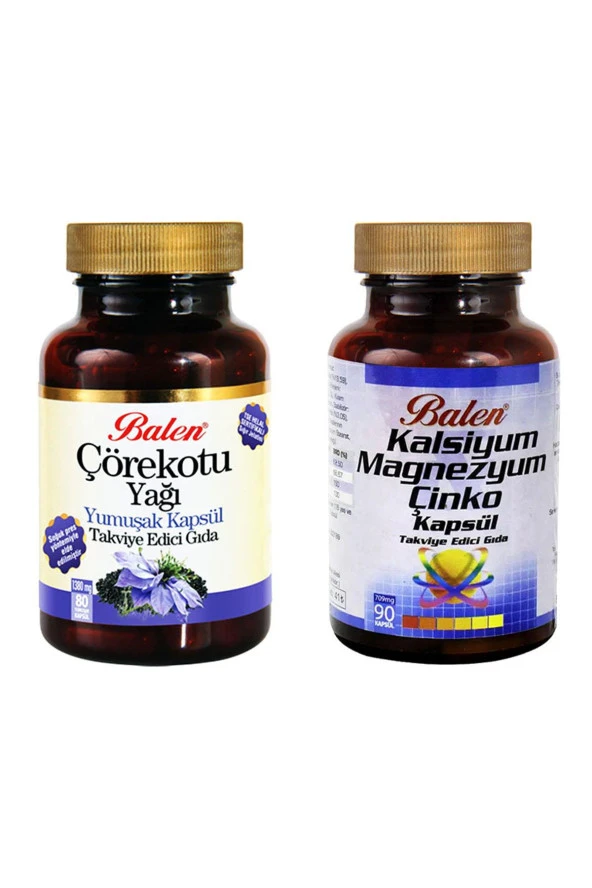 Balen 1 Adet Çörekotu Yağı,1 Adet Kalsiyum Magnezyum Çinko ürün görseli 1
