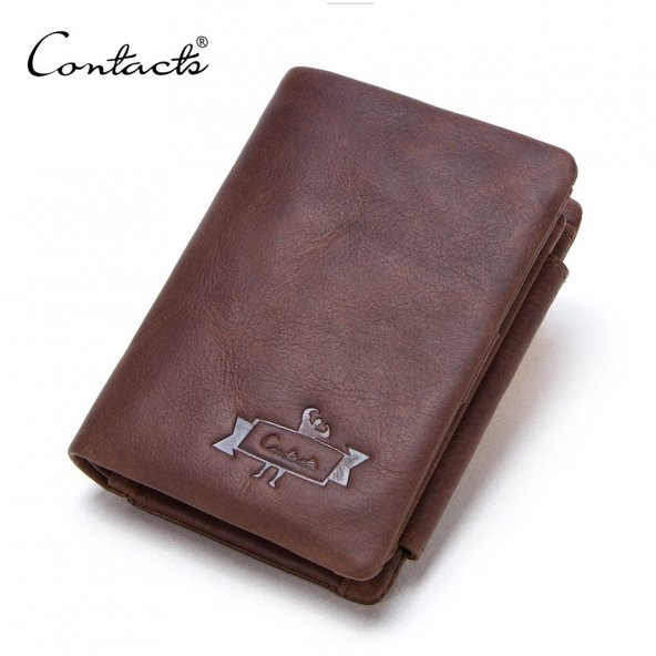Contacts Classic Italian Trifold Hakiki Deri Erkek Cüzdan - Mileto - 3