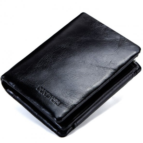 Contacts Classic Italian Trifold Hakiki Deri Erkek Cüzdan - Mileto - 4