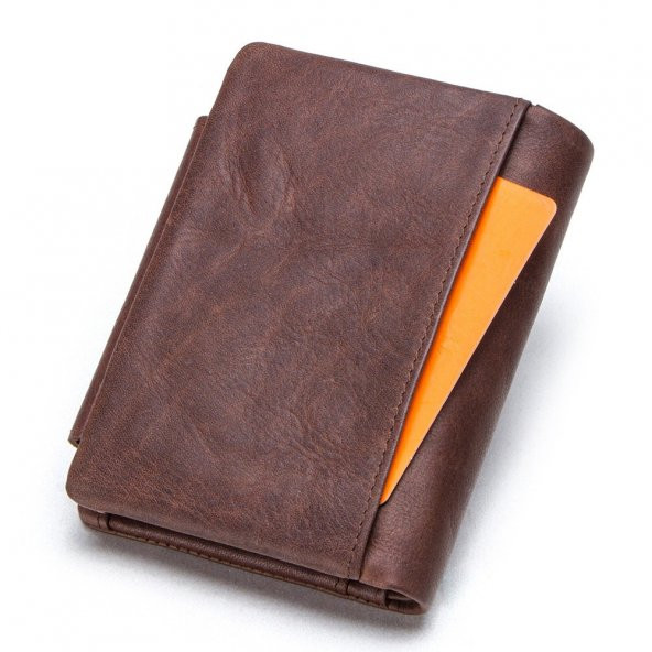 Contacts Classic Italian Trifold Hakiki Deri Erkek Cüzdan - Mileto - 5