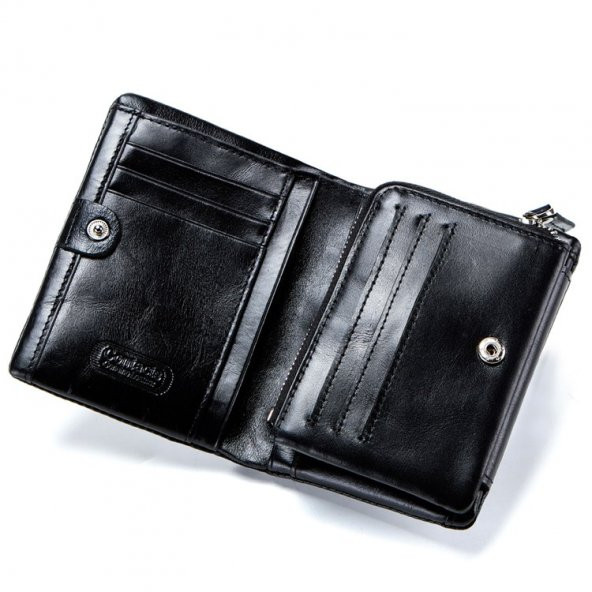 Contacts Classic Italian Trifold Hakiki Deri Erkek Cüzdan - Mileto - 6
