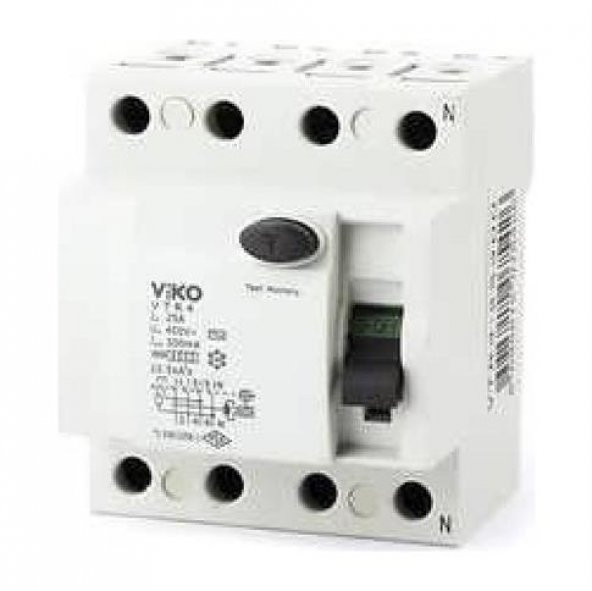 Viko Trifaze 4x40A 30mA Kaçak Akım Rölesi