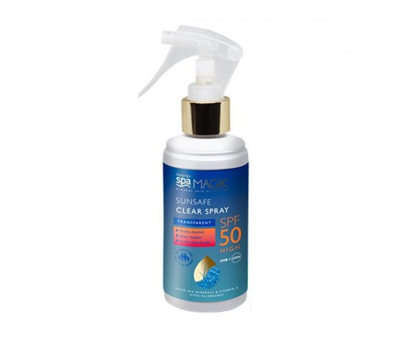 Dead Sea Spa Magik Sunsafe Clear Spray Spf50 150 Ml