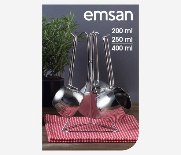 EMSAN ROBUSTA 4 Parça Çelik Cezve Seti - 1
