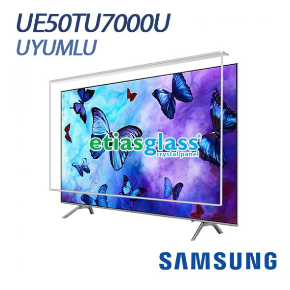 Etiasglass Samsung UE50TU7000U Tv Ekran Koruyucu / 3mm Ekran Koruma Camı