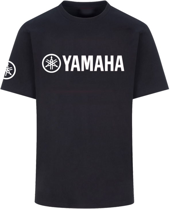 Yamaha Siyah Erkek T-Shirt  % 100 Pamuk