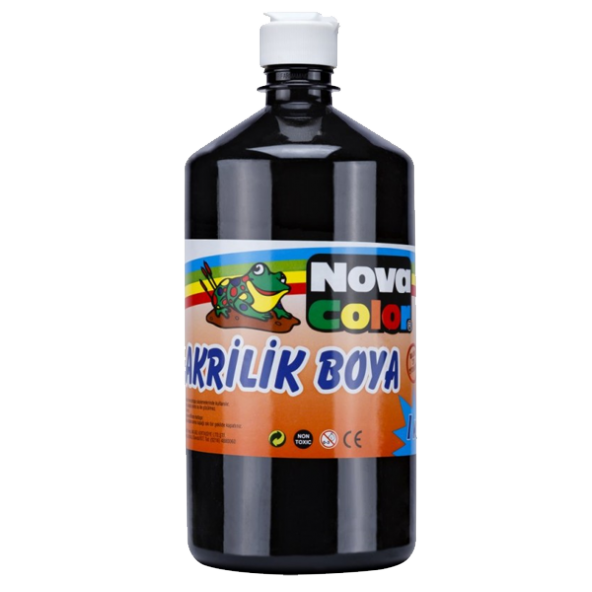Nova Color Akrilik Boya 1 KG Siyah NC-226