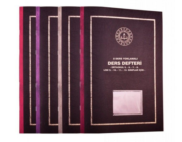 Gülpaş Ders Defteri Yoklamalı Plastik Kapak 8.Ders 25x35 384