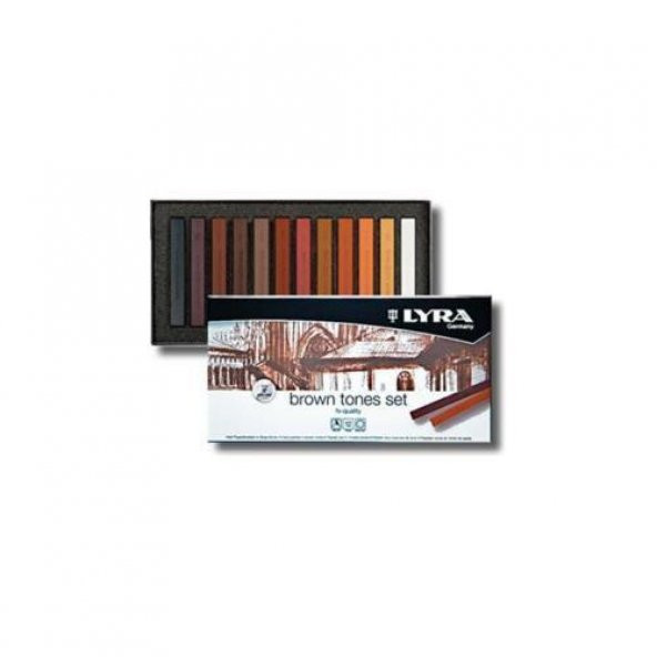 Lyra Toz Pastel Polycrayons 12 Lİ Kahverengi Tonlar 5641121