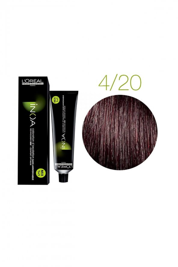 Loreal Professionnel İnoa Saç Boyası 4,20 Saç Boyası 60 gr - 1