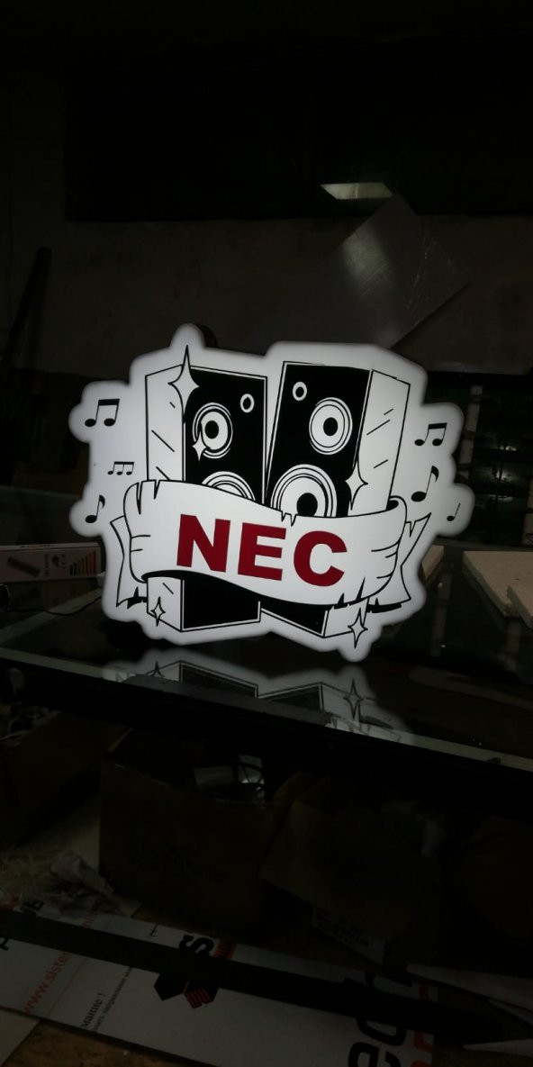 Nec 3D LED NEON TABELA KAYAN YAZI AYDINLATMA PANEL REKLAM DEPO KUTU HARF ürün görseli