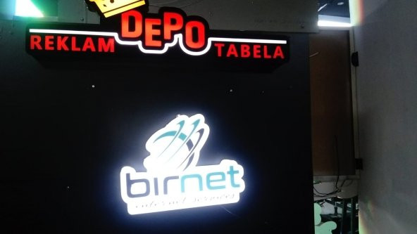 3d Led Tabela Neon Etkili Işıklı Depo Reklam İstanbul