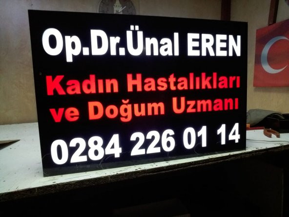 Doktor tabelası 3d Led Tabela Neon Etkili Işıklı Depo Reklam İstanbul