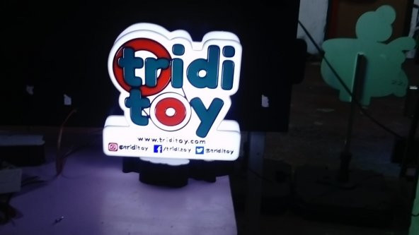 Tridi Toy Çocuk Tabelası 3d Led Tabela Neon Etkili Işıklı Depo Reklam İstanbul - Resim 2