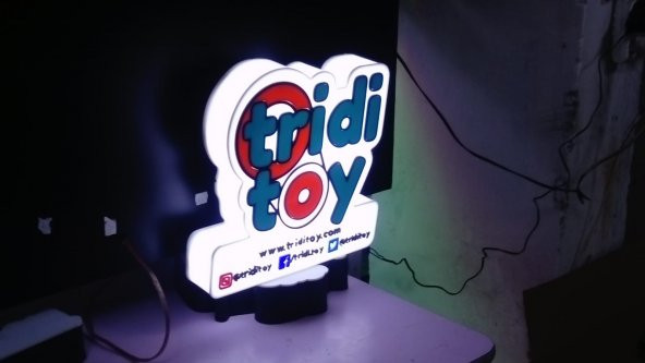 Tridi Toy Çocuk Tabelası 3d Led Tabela Neon Etkili Işıklı Depo Reklam İstanbul - Resim 3
