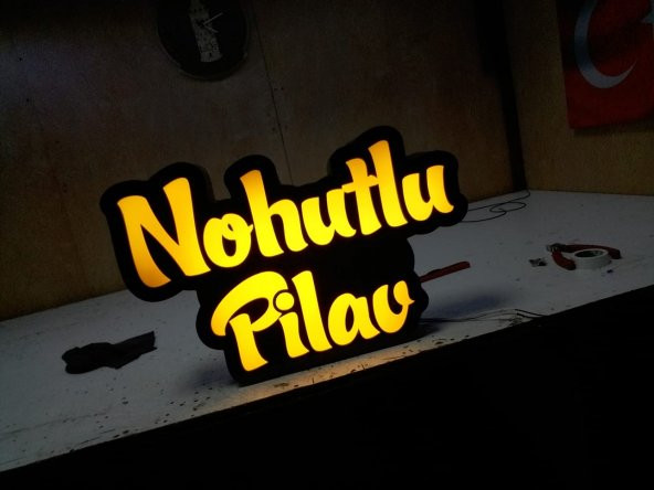 Nohutlu Pilav 3d Led Tabela Neon Etkili Işıklı Depo Reklam İstanbul ürün görseli