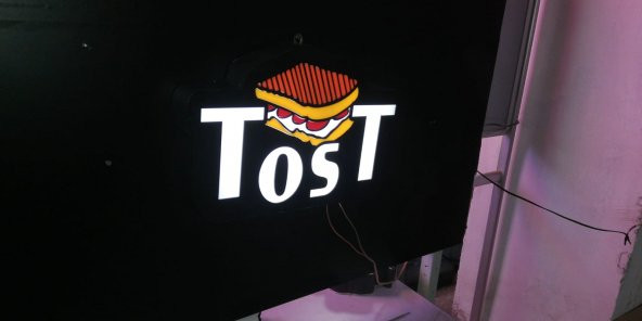 Tost 3d Led Tabela Neon Etkili Işıklı Depo Reklam İstanbul - Resim 2
