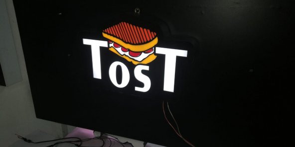 Tost 3d Led Tabela Neon Etkili Işıklı Depo Reklam İstanbul - Resim 3
