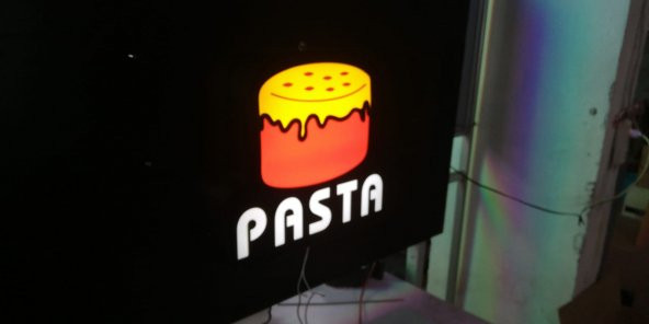 Pasta 3d Led Tabela Neon Etkili Işıklı Depo Reklam İstanbul - Resim 2