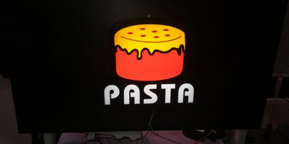 Pasta 3d Led Tabela Neon Etkili Işıklı Depo Reklam İstanbul - Resim 3