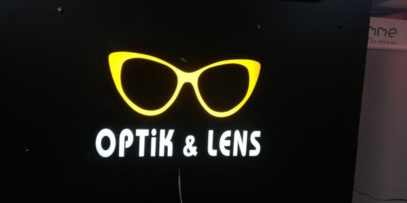 Optik Lens Gözlük 3d Led Tabela Neon Etkili Işıklı Depo Reklam İstanbul - 3