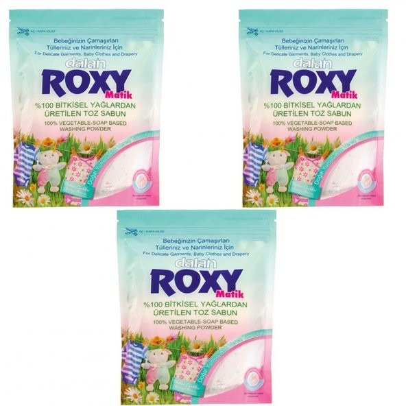 Roxy Matik Sabun Tozu 2000 Gram 3 Paket